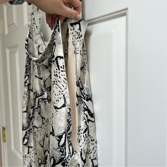 Fashion Nova Snake Print Slip Dress w/ Cowl Neck - Picture 4 of 4